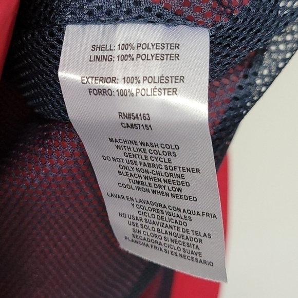 Tommy Hilfiger Windbreaker Jacket Red S - Picture 9 of 11